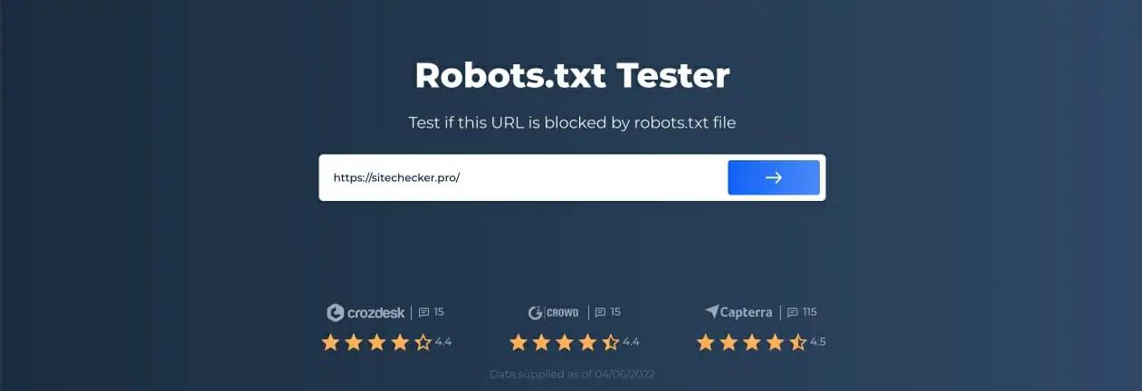 Robots.txt validador Iniciar