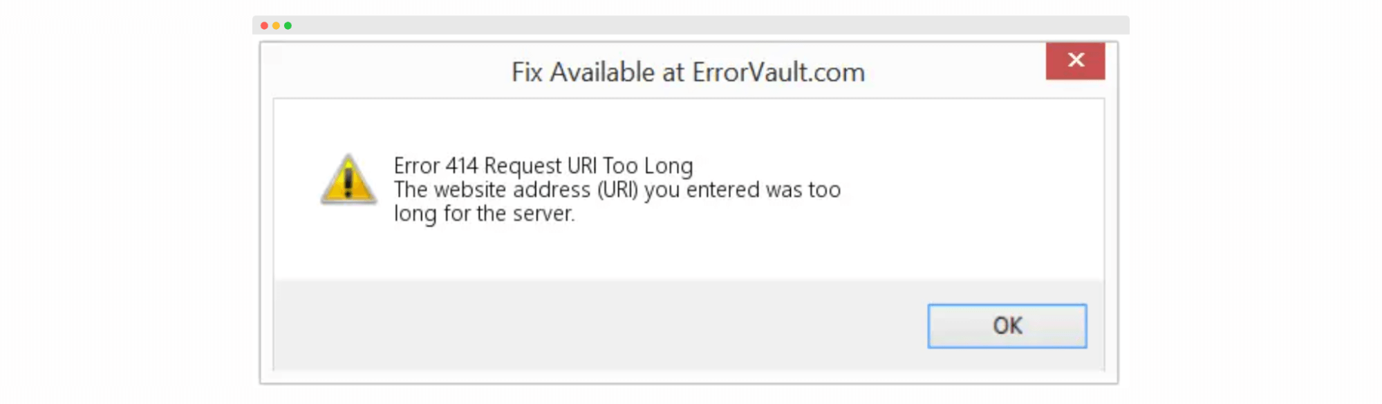 414 Error Request-URI Too Long