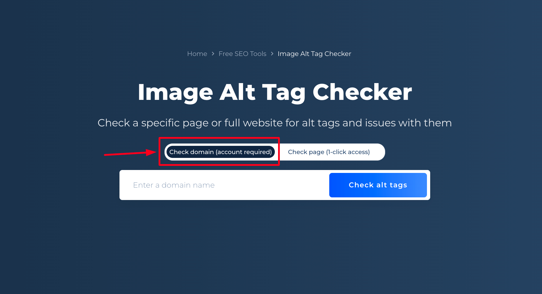 Alt Tag Check Domain