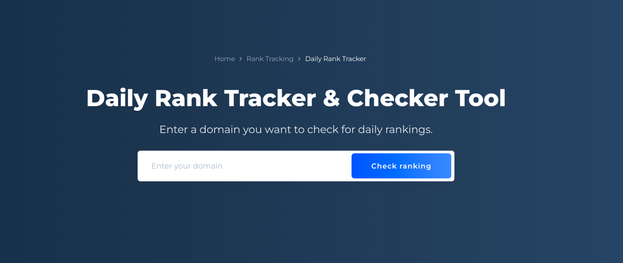 Daily Rank Tracker Checker