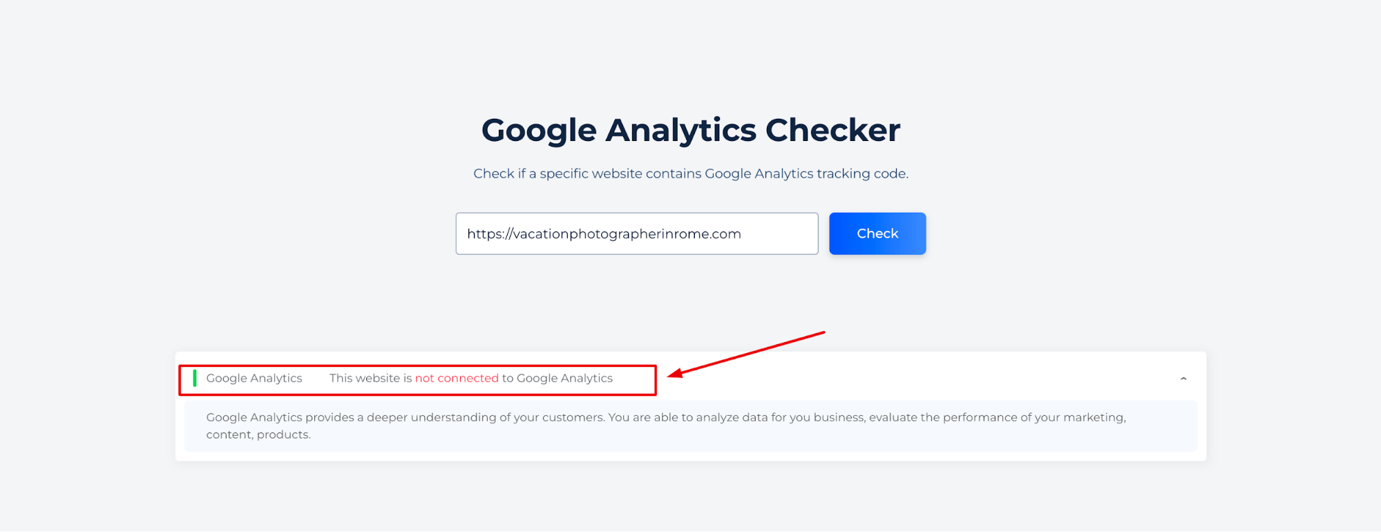 GA Checker not Connected