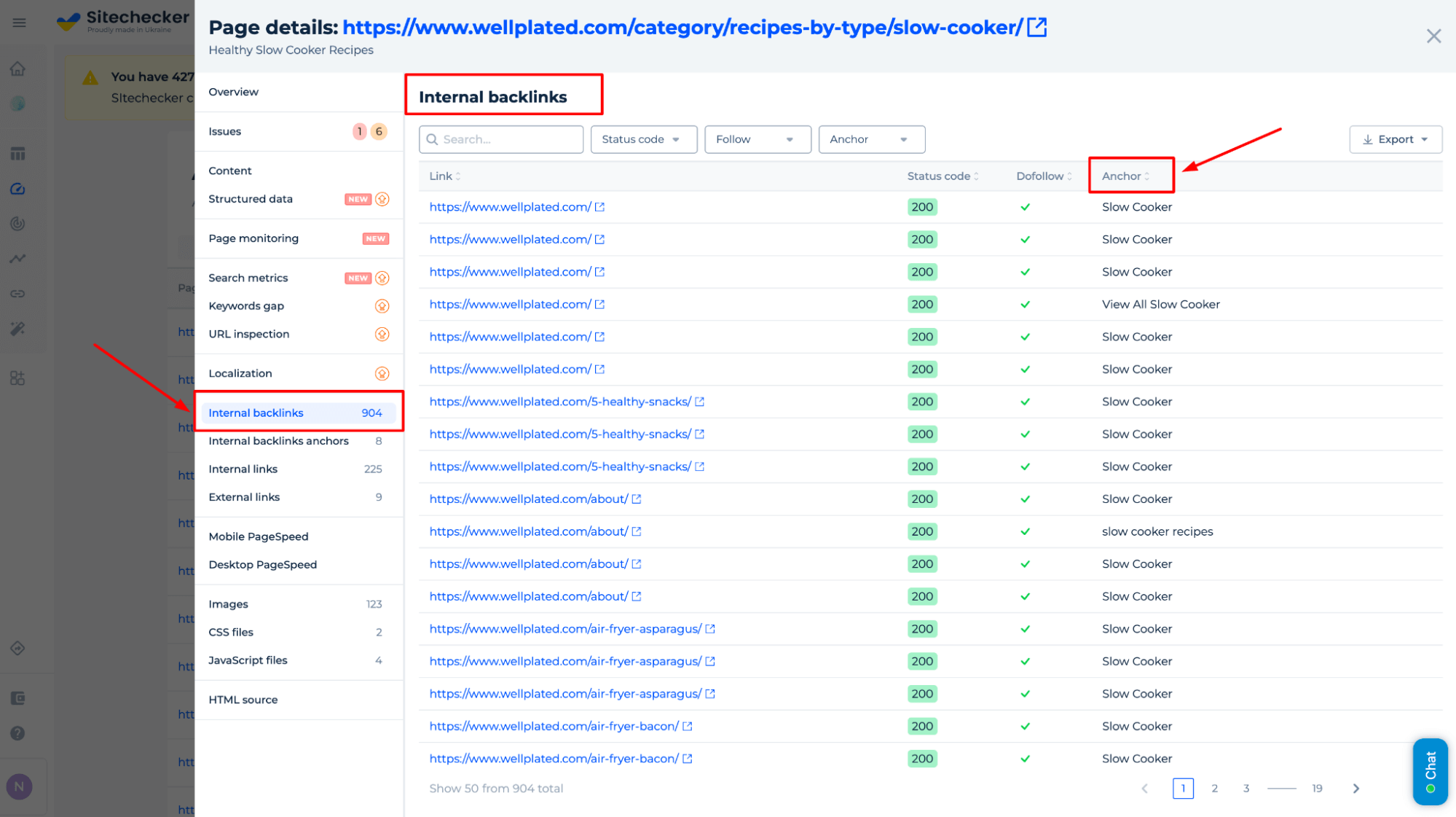 Internal Backlinks