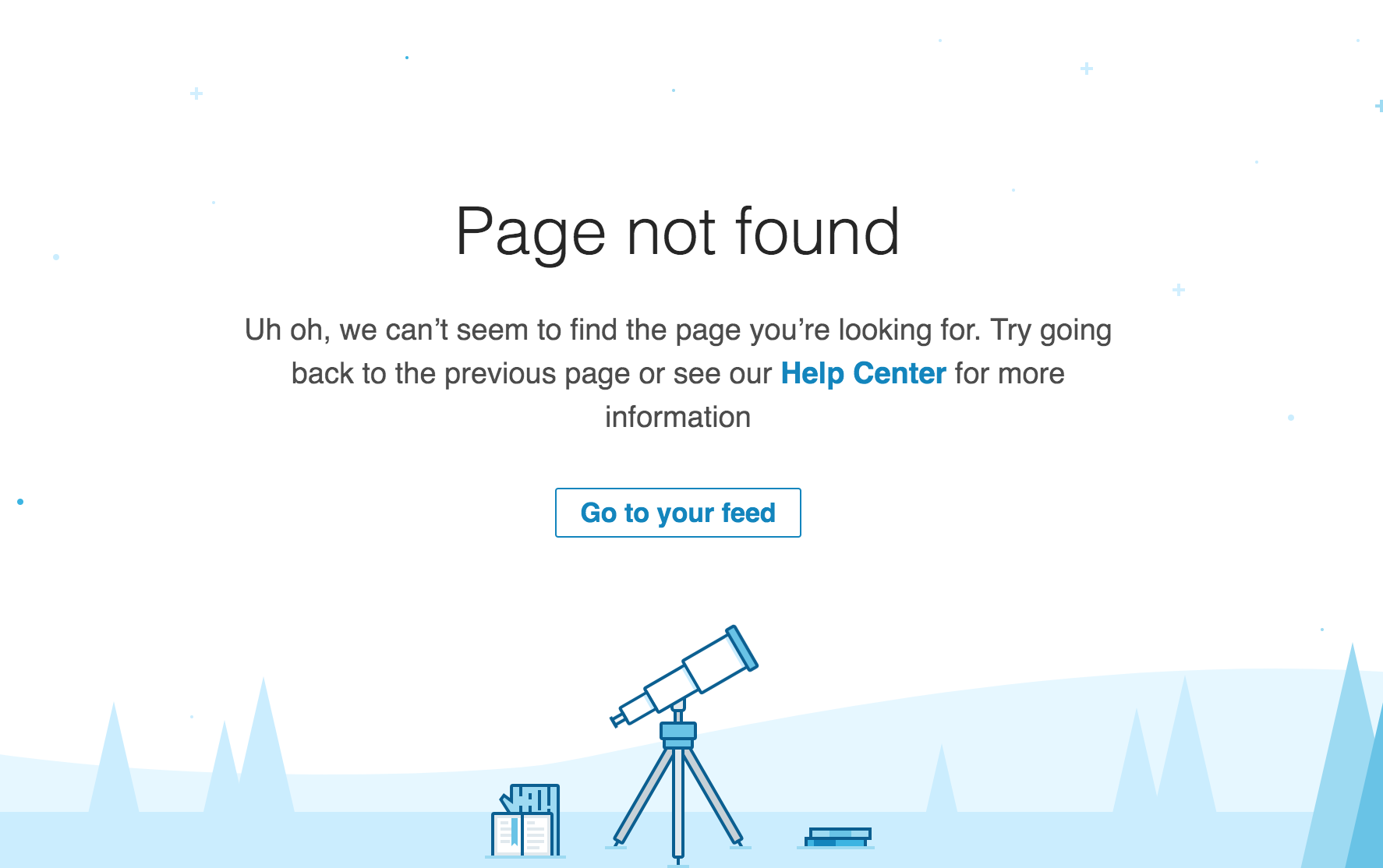 Linkedin’s custom 404 page