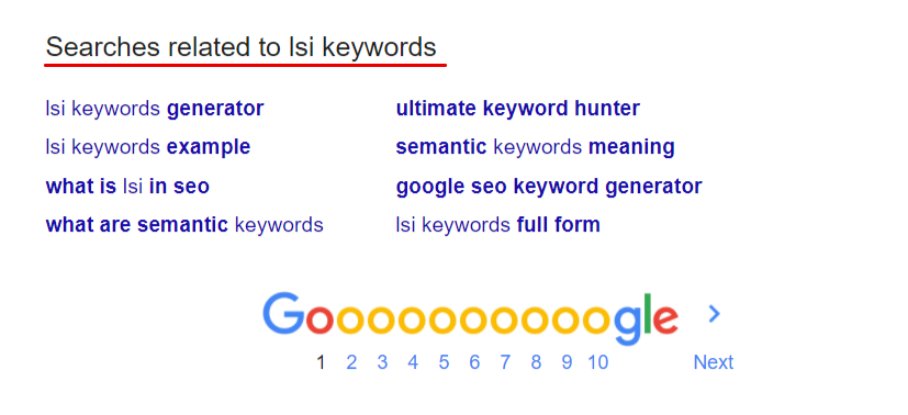 Lsi keywords for on page seo