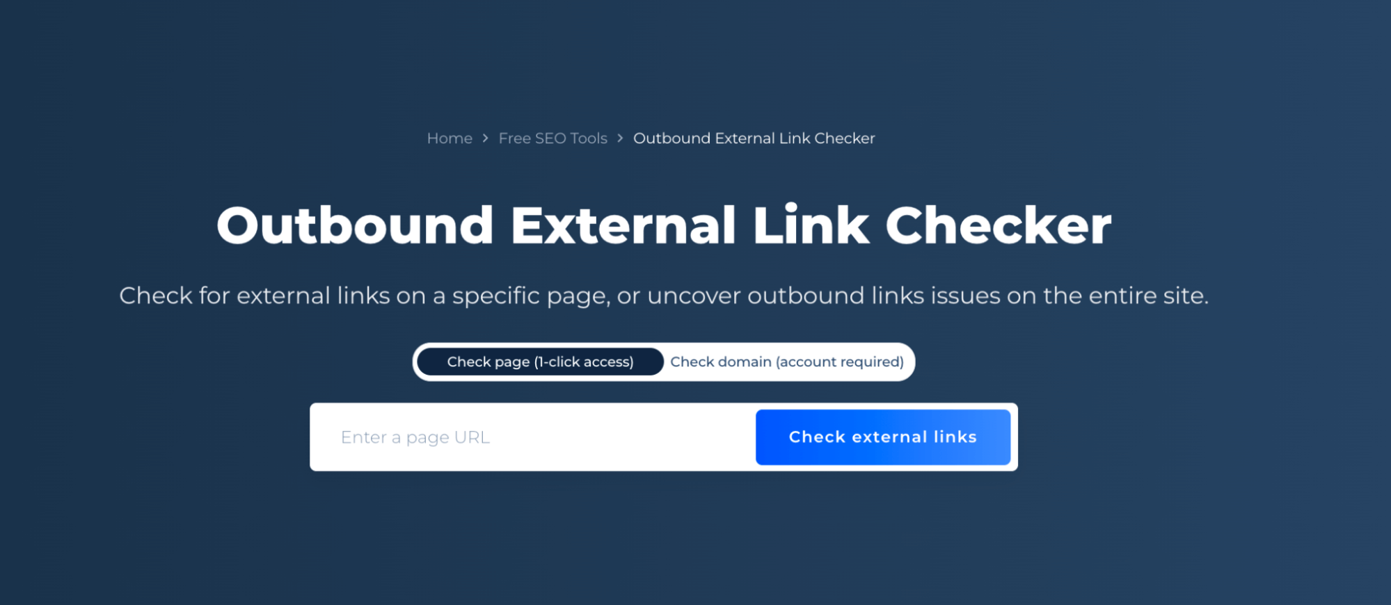 Outbound External Link Checker