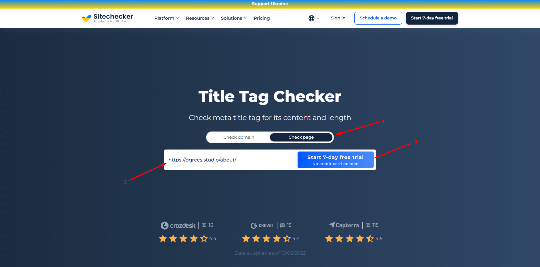 Title Tag Checker Page