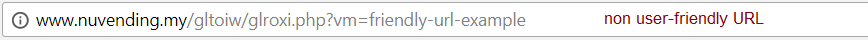 An example of non user-friendly URL