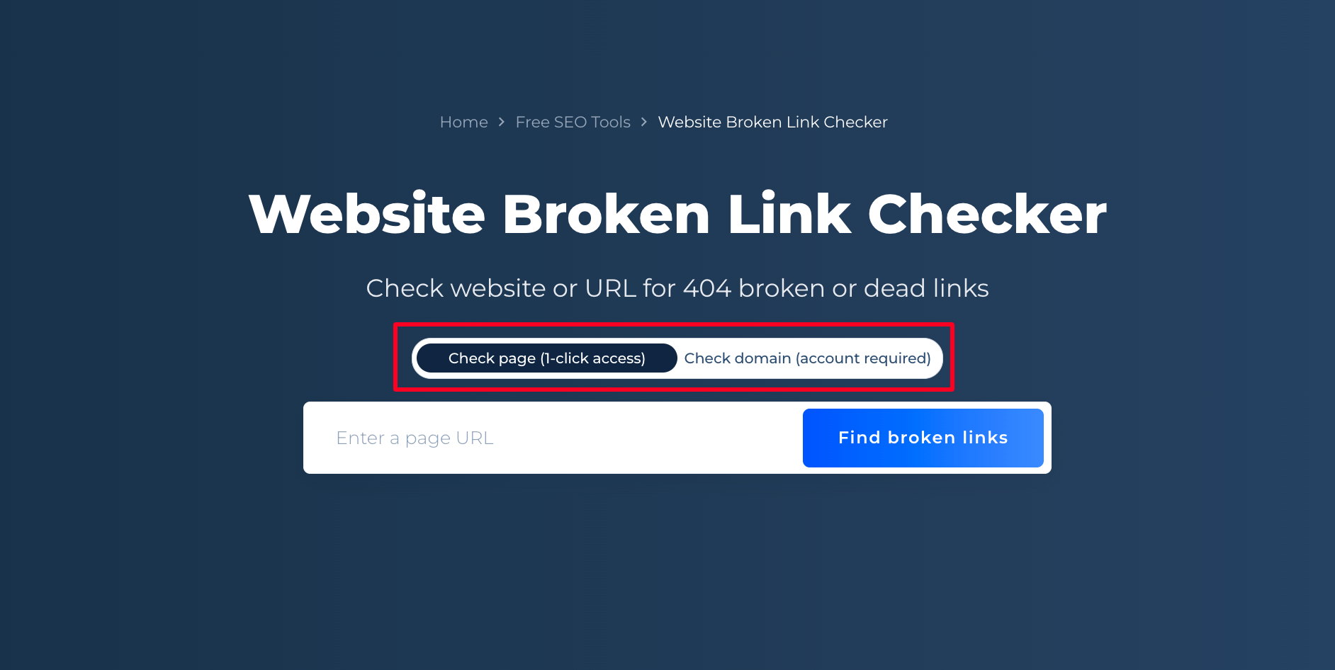 Website Broken Link Checker