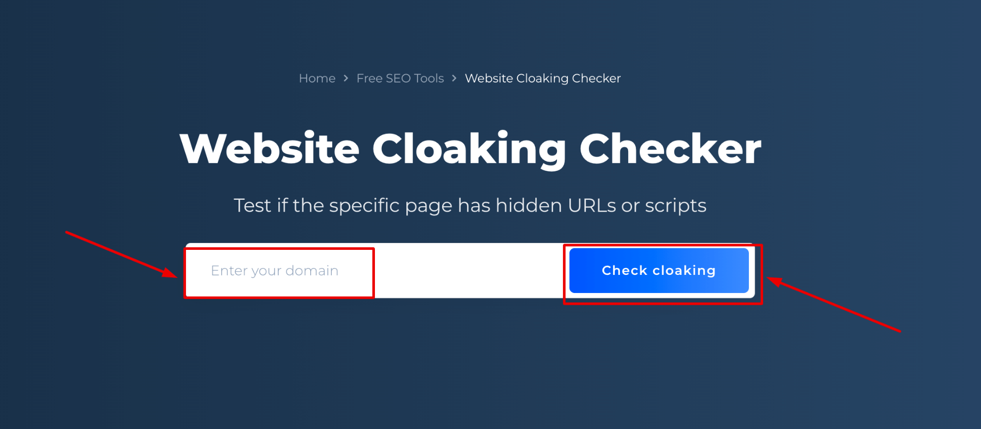 Website Cloaking Checker