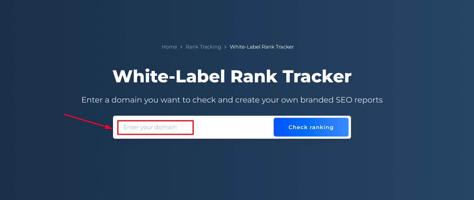 White Label Rank Tracker