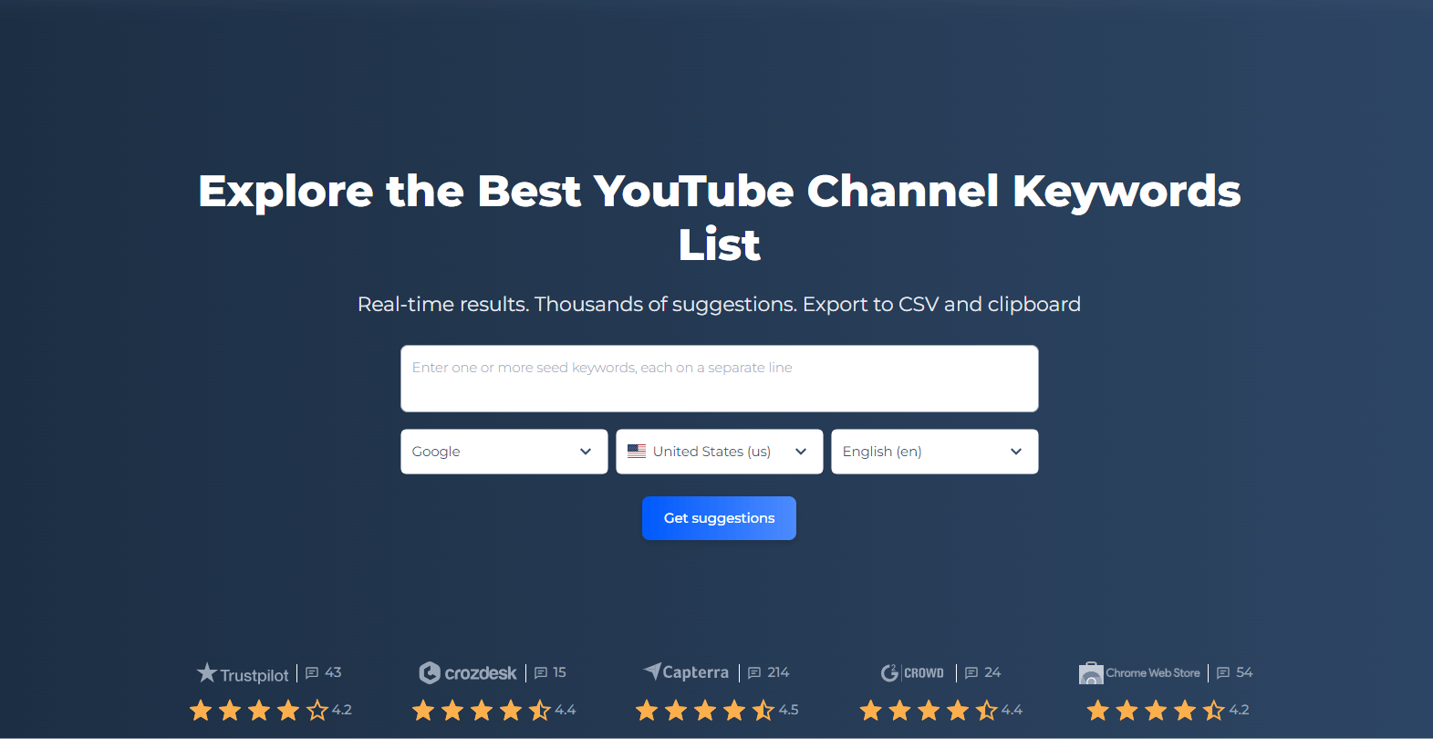 Youtube Channel Keywords